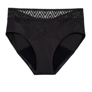 Thinx Black Hiphugger Panties New Size Large